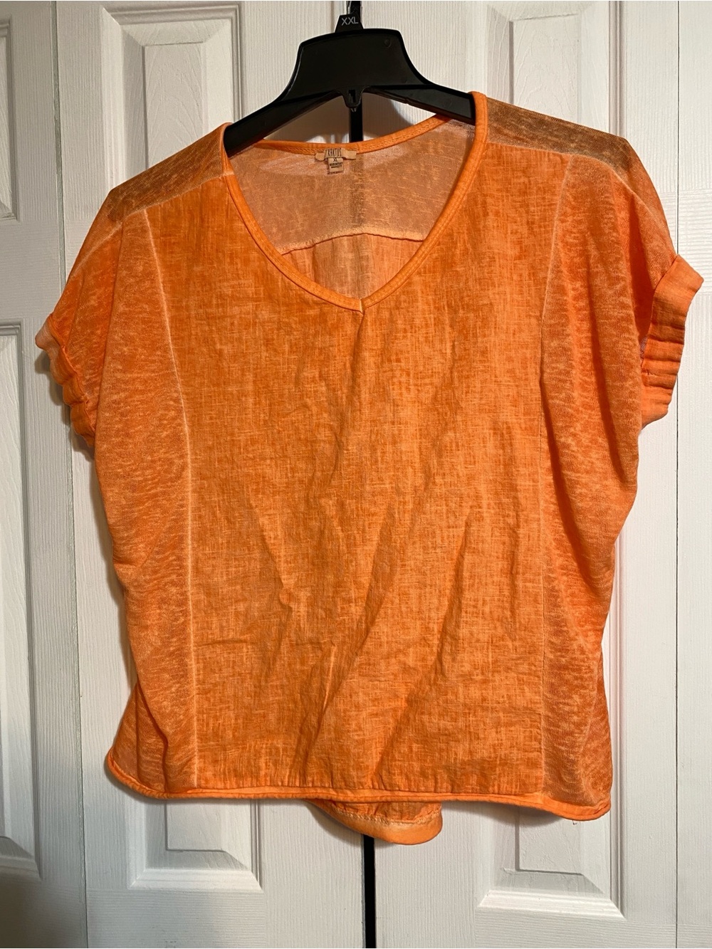Kaktus orange linen lightweight top size XL